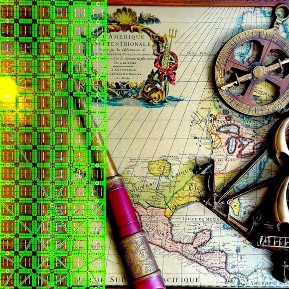 Vintage Midcentury 3D Shadow Box – L’Amérique Septentrionale Map Art - Picture 7 of 8